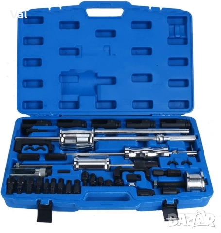 Комплект обратен чук за вадене на дюзи 40 части, снимка 4 - Куфари с инструменти - 53690538