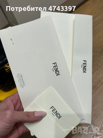 Дамска чанта FENDI Vanity bag, снимка 6 - Чанти - 53558944