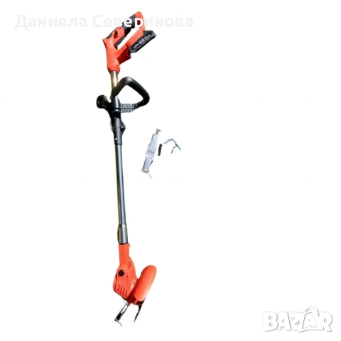 Телескопичен акумулаторен тример за трева 48V с две батерии – мощен, лек и без кабели, снимка 5 - Друга електроника - 52202417