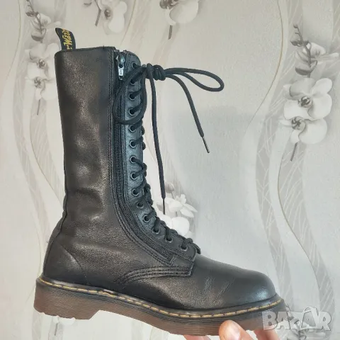 кожени ботуши DR MARTENS 9733 Leather 14-Eyelet  номер 38, снимка 7 - Дамски ботуши - 43300752