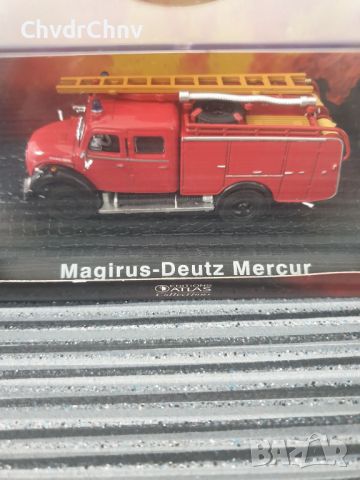 НОВА Atlas колекционерска метална количка/пожарна модел Magirus Deutz Mercur, снимка 1 - Колекции - 46736181