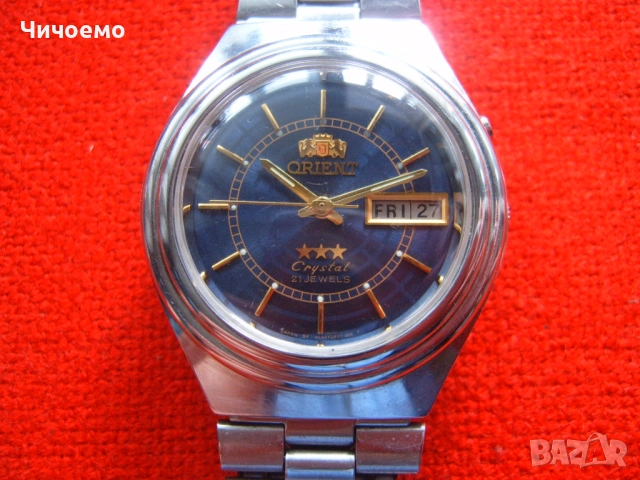 ORIENT Crystal 3 Stars 21 Jewels   Мъжки ръчен часовник автоматик, снимка 7 - Антикварни и старинни предмети - 52798588