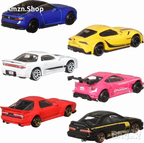Hot Wheels Car Culture Premium комплект от 6 бр. ляти японски колички повишена декорация, снимка 3 - Колекции - 50131266