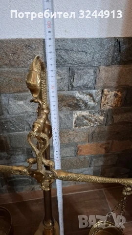 Масивна месингова везна , снимка 8 - Антикварни и старинни предмети - 51409916