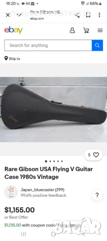 Gibson USA  колекционерски куфар за китара