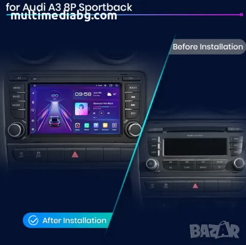 Audi a3 8P 2003г-2013г Мултимедия Навигация Android, снимка 3 - Аксесоари и консумативи - 49857570