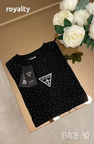 Памучни дамски тениски Guess , снимка 4 - Тениски - 50405591