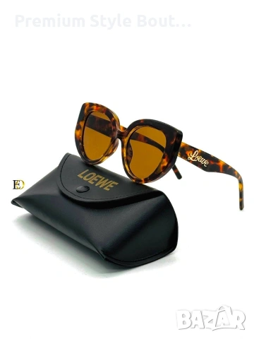 Слънчеви очила loewe celine miu miu с ув защита ,калъф, кутия и кърпички на марката 