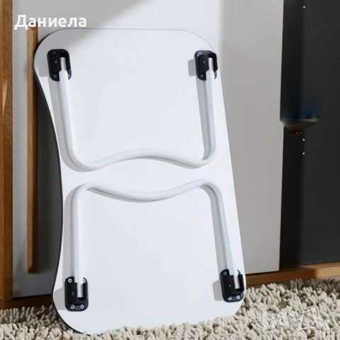 Мултифункционална сгъваема маса за лаптоп или хранене, с поставка за таблет и телефон, снимка 8 - Маси - 53881876