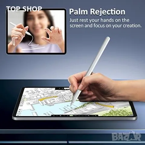 Нова Стилна химикалка за Apple iPad 2nd Gen Магнитно безжично зареждане