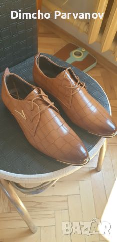 мъжки модерни обувки разм.  42,5, снимка 2 - Официални обувки - 45605871