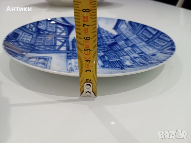 Порцеланова стара маркирана чиния за стена , снимка 9 - Декорация за дома - 52642776