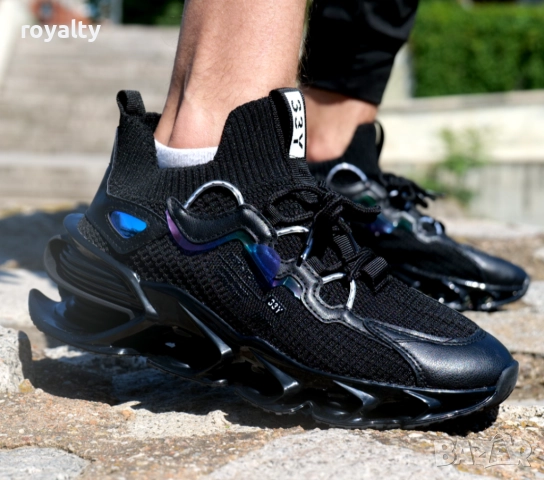 Черни мъжки спортни маратонки , снимка 3 - Маратонки - 51645147