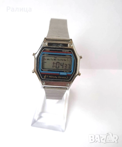 Електронен часовник с мелодии, хронограф, снимка 2 - Мъжки - 52583849