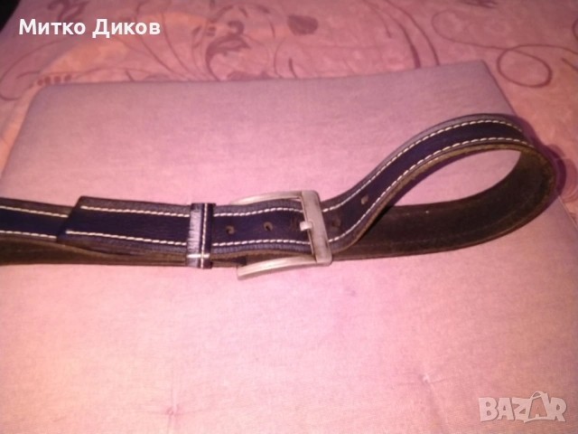 Колан естествена кожа дълъг 130см на 4см , снимка 4 - Колани - 53322462