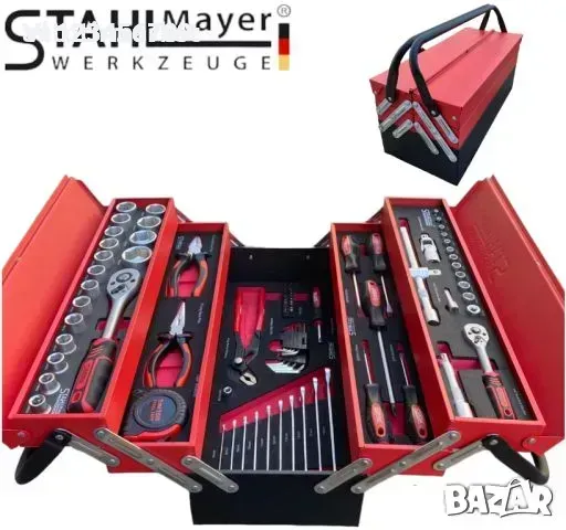 Метална кутия с инструменти Гедоре 86 ЧАСТИ STAHLMAYER