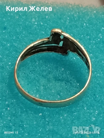 Елегантен и стилен сребърен пръстен майсторска изработка 25548, снимка 4 - Пръстени - 52640853