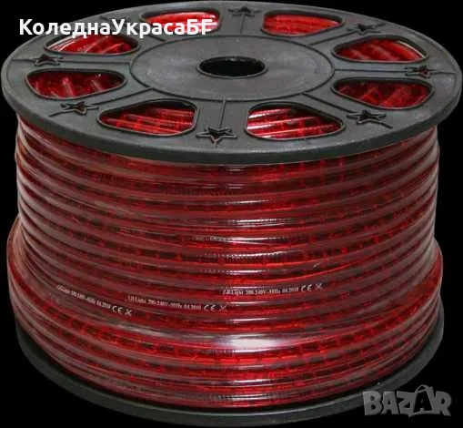 Маркуч 70м Червен Трижилен с Накрайник Готов за Ползване 8 програми