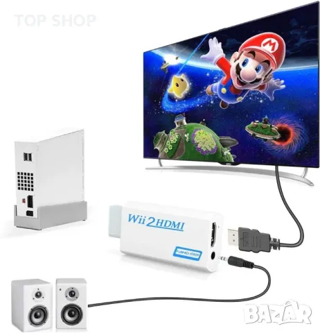 Wii към HDMI конвертор, снимка 4 - Аксесоари - 48540579