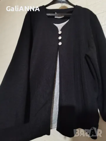 СТРАХОТНА ЕЛЕГАНТНА ТУНИКА-САКО 2 В 1  3XL-4XL, снимка 3 - Туники - 50338445