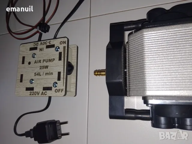 УНИВЕРСАЛЕН АВТОМАТИЧЕН КОМПРЕСОР AIR assist pump за всеки модел машина CNC лазер лазерно гравиране, снимка 2 - Други машини и части - 40836296