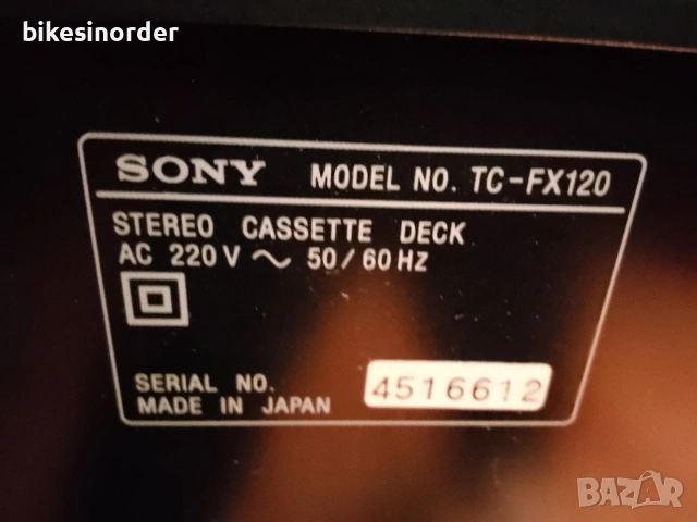 SONY TC-FX120 дек като нов, снимка 7 - Декове - 53118089