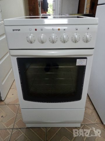 Тясна 50 см свободно стояща печка с керамичен плот Gorenje 2 години гаранция!, снимка 5 - Печки, фурни - 45680199