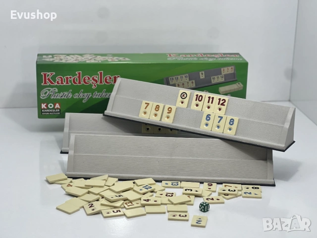 Пластмасов комплект за игра Руми / Okey, Rummy/, снимка 3 - Други игри - 54001421