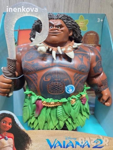 Мауи - Смелата Ваяна - Говореща оригинална кукла Disney Store , снимка 12 - Кукли - 43449982