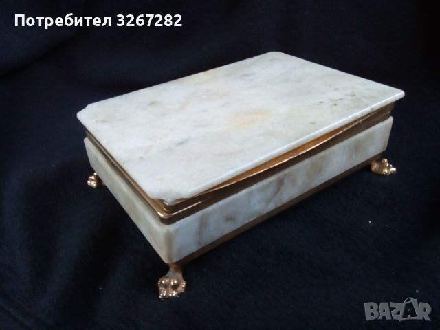 Кутия,Български Мрамор,За Бижута,, снимка 1 - Антикварни и старинни предмети - 45385685