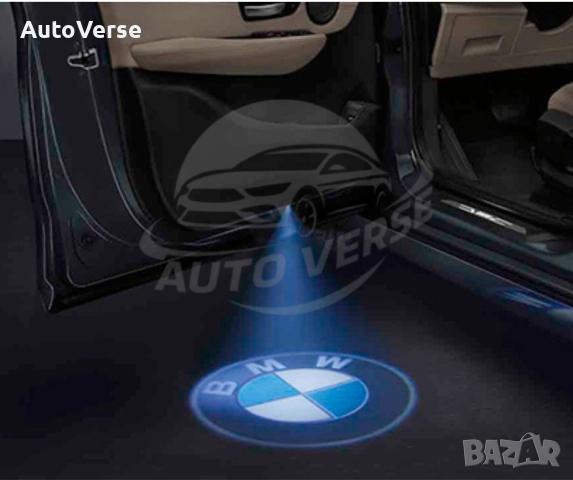 LED прожектори с лого за врати - 2 бр., снимка 2 - Аксесоари и консумативи - 52306142