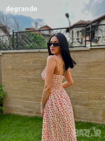 Дълга рокля на цветя, снимка 3 - Рокли - 50870447