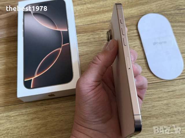 iPhone 16 Pro Max 256GB Desert Titanium/Като Нов/Батерия 96%, снимка 4 - Apple iPhone - 53776818