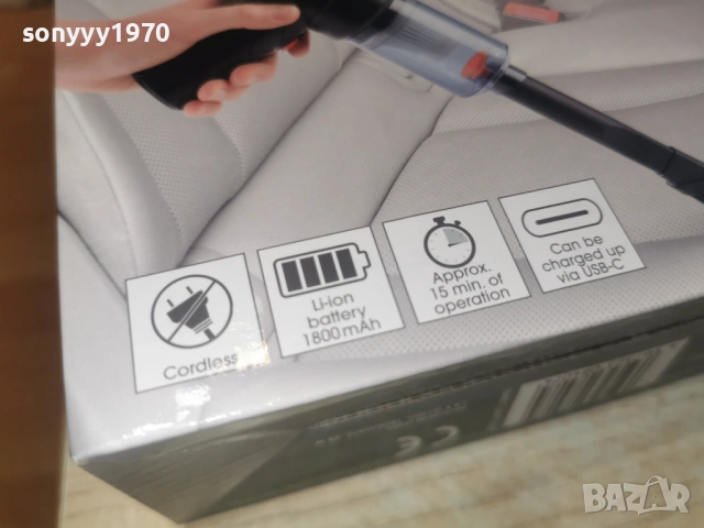 МИНИ АКУМУЛАТОРНА ПРАХОСМУКАЧКА ЗА КОЛАТА ЗА ДОМА 1902261455, снимка 15 - Прахосмукачки - 53536403