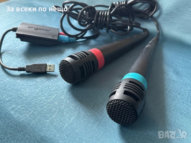 Оригинални микрофони Singstar за плейстейшън playstation, снимка 7 - Аксесоари - 51362506