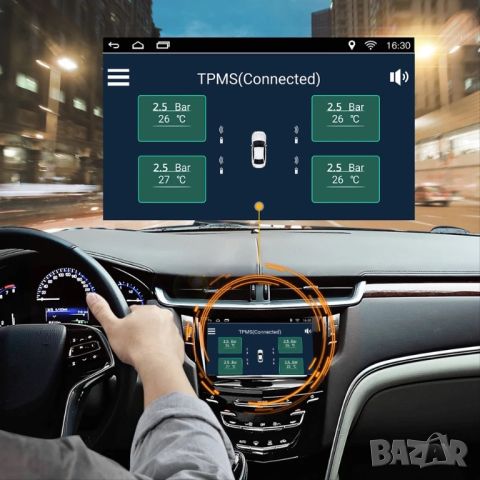 TPMS система за следене на налягането и температурата в гумите DeeLife MU9F, снимка 2 - Аксесоари и консумативи - 46019772