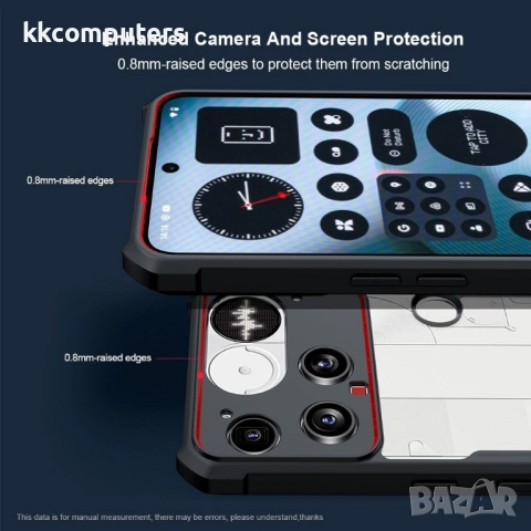 XUNDD Калъф за Nothing Phone (3) 5G с Прозрачен акрилен гръб- TPU рамка, Airbag технология, вкл. Про, снимка 3 - Калъфи, кейсове - 52652504