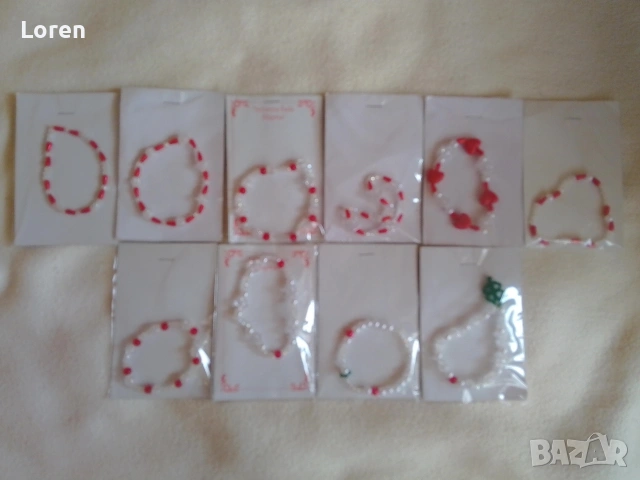 Ново!Гривни за Св.Валентин баба Марта 