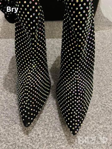Нови летни обувки чорап с камъни , снимка 10 - Дамски обувки на ток - 46449723