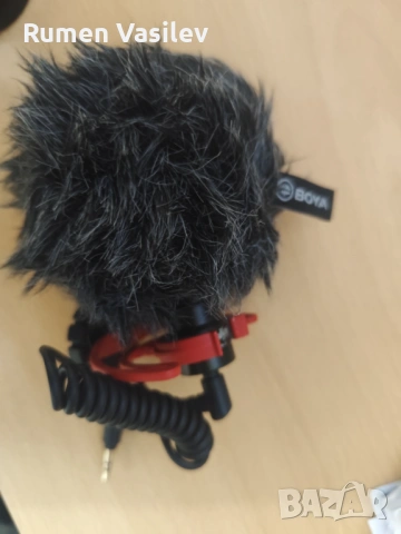  Moukey MCM-1 микрофон за камера, видео микрофон с амортисьор и ветрозащитно покритие, професионален, снимка 2 - Чанти, стативи, аксесоари - 53168789