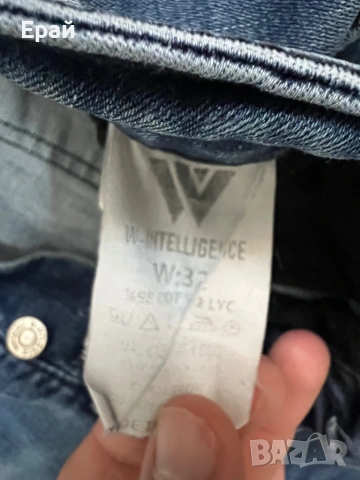 Сини дънки INTELLIGENCE, снимка 3 - Дънки - 53391932