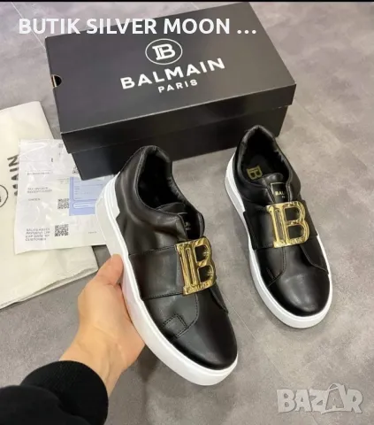 Дамски Кожени Обувки 🔥 BALMAIN , снимка 2 - Дамски ежедневни обувки - 46913354