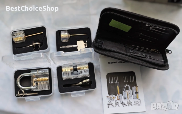 26 части Lock Pick Set – комплект за обучение и практика- шперцове, снимка 3 - Други инструменти - 53399611