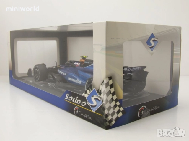 Williams F1 Team FW46 n.2 Saudi Arabien GP 2024 A.Ablon - мащаб 1:18 на Solido моделът е нов в кутия, снимка 9 - Колекции - 52804659