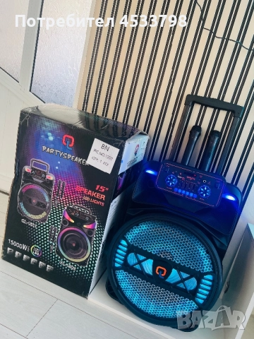 Караоке тонколона 15инча, снимка 2 - Тонколони - 52581689