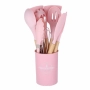 ❗ ПРОМОЦИЯ ❗Комплект тенджери + подарък кухненски прибори розов, черен или зелен цвят, снимка 7