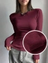 Чисто нова дамска блуза бордо, снимка 1