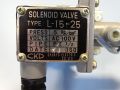 магнет вентил пневматичен CHUKYO Electric L-15-25 solenoid valve 100VAC, снимка 3