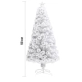 Изкуствена коледна елха - бяла, снимка 2
