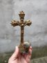 Стар кръст свещник , снимка 1 - Антикварни и старинни предмети - 45301025